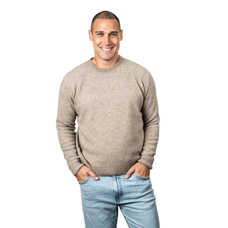 Koru Moss Stitch Plated Jumper